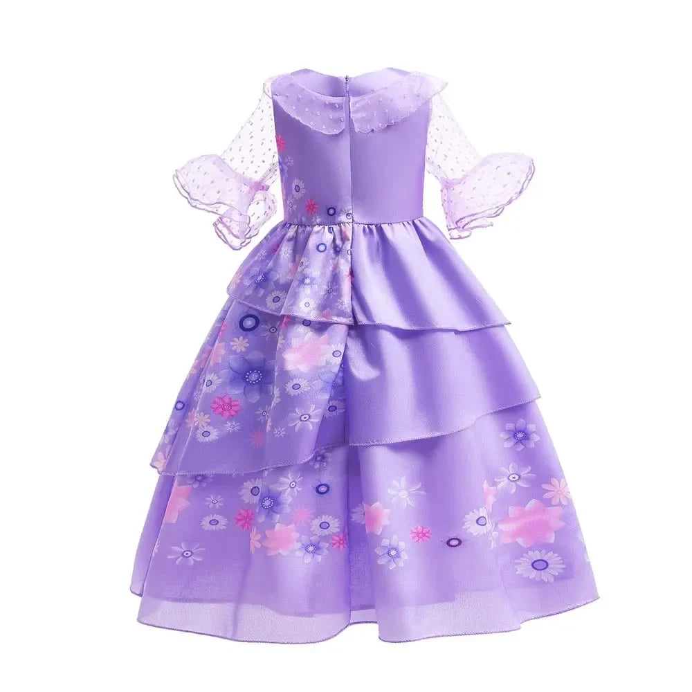 Isabella Charm Dress Girl Princess Dress Fantasy Party Kid Clothes Halloween Christmas Birthday Party Outfits
