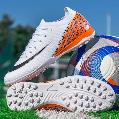 New Men Football Boots Professional Boys Soccer Shoes Ankle Sports Shoes Non-Slip TF/FG Match Sneakers Unisex Comfortable