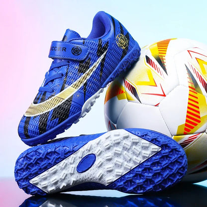 New Child's Football Shoes Society Professional Original Child's Society Cleats Kid Sneakers Indoor Soccer Trainers Youth Sports