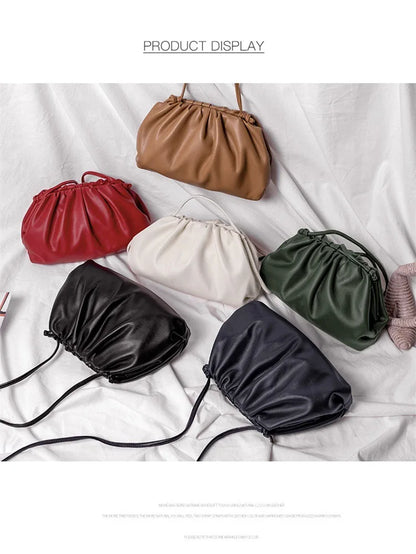 Soft Pu Leather Women Shoulder Bag High Quality Small Cloud Crossbody Bags for Women Fashion Female New Handbags Messenger Bags