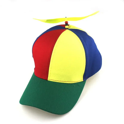 Hat Helicopter Propeller Adventure Dad Hat Rainbow Bamboo Dragonfly Baseball Cap For Adult Kids Boys Girls