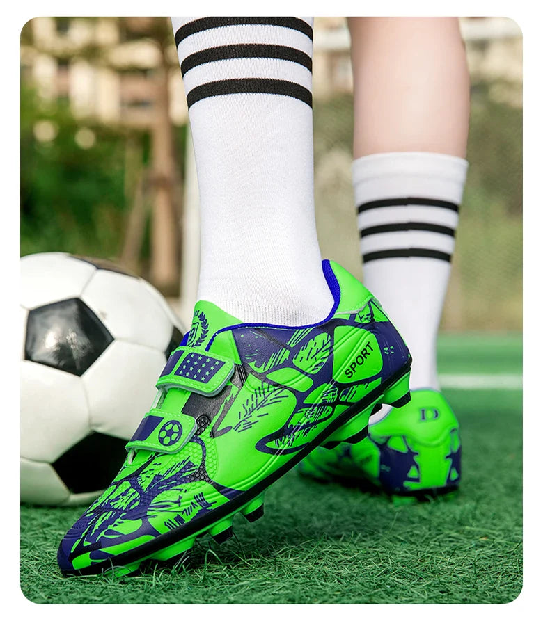 New Men Kids Non-Slip Ultralight Football Boots Professional Cleats Grass Boys Soccer Shoes Match Training Shoes Drop Shipping