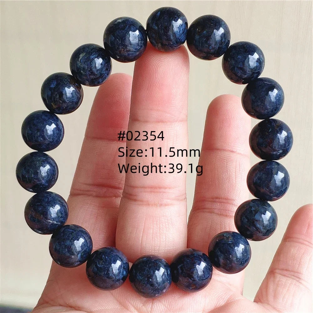 Natural Blue Pietersite Bracelet Women Men Beads Round Beads Chatoyant Cat Eye Fire Pietersite Namibia AAAAAA
