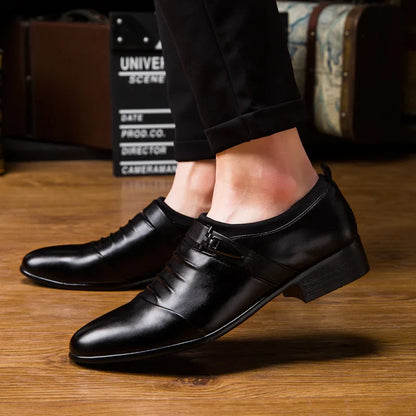 Sapatos Sociais Masculinos Brancos Baratos Bico Fino Slip-On Couro Masculino Tamanhos Grandes 38-48 Sapatos Casuais de Negócios Masculinos zapatos para hombre