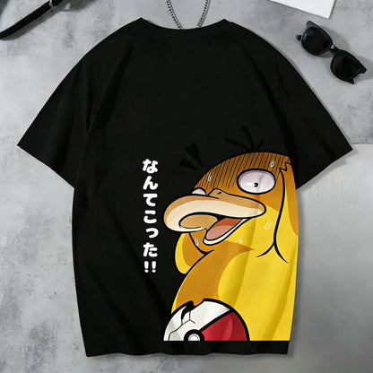 Graphic  T - Shirt Men Women 2026 Summer Cotton Short Sleeve Tee Anime Print Streetwear Casual  Parent-child Top