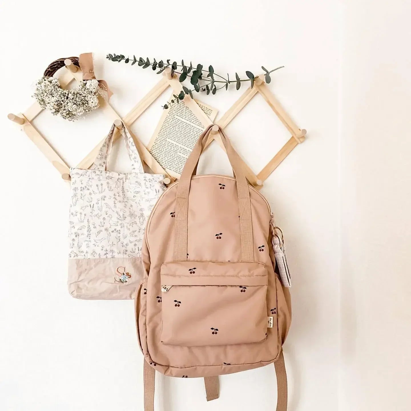 Baby Backpack Parent-child Kids Schoolbag Kindergarten Bags Brand Traveling Cherry Children's Boys Girls Mom Storage