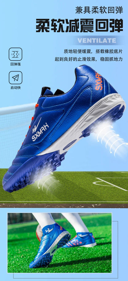 Double Star TF Turf Studs Football Shoes 33-45 Size Breathable Non-slip Outdoor Lawn Youth Professional Soccer Cleats
