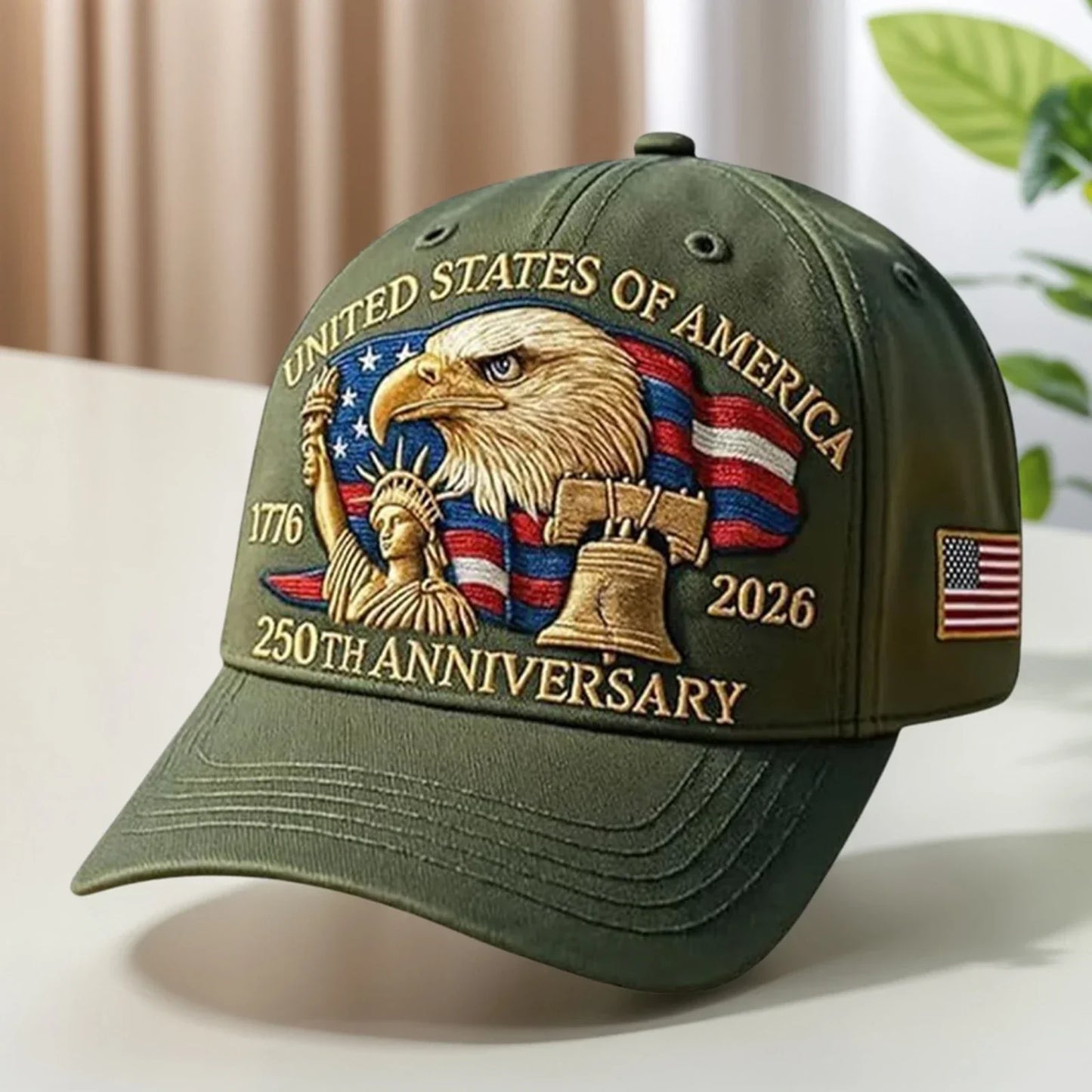 US 250th Anniversary Cap Retro Washed Patriotic Cap Trucker Hat Outdoor Sunhats Sports Hat reathable Baseball Caps for Men Women