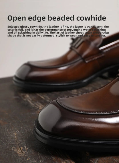 Spring and Autumn New Business Formal Men's Shoes, Leather Breathable Casual Professional Fashion Loafers