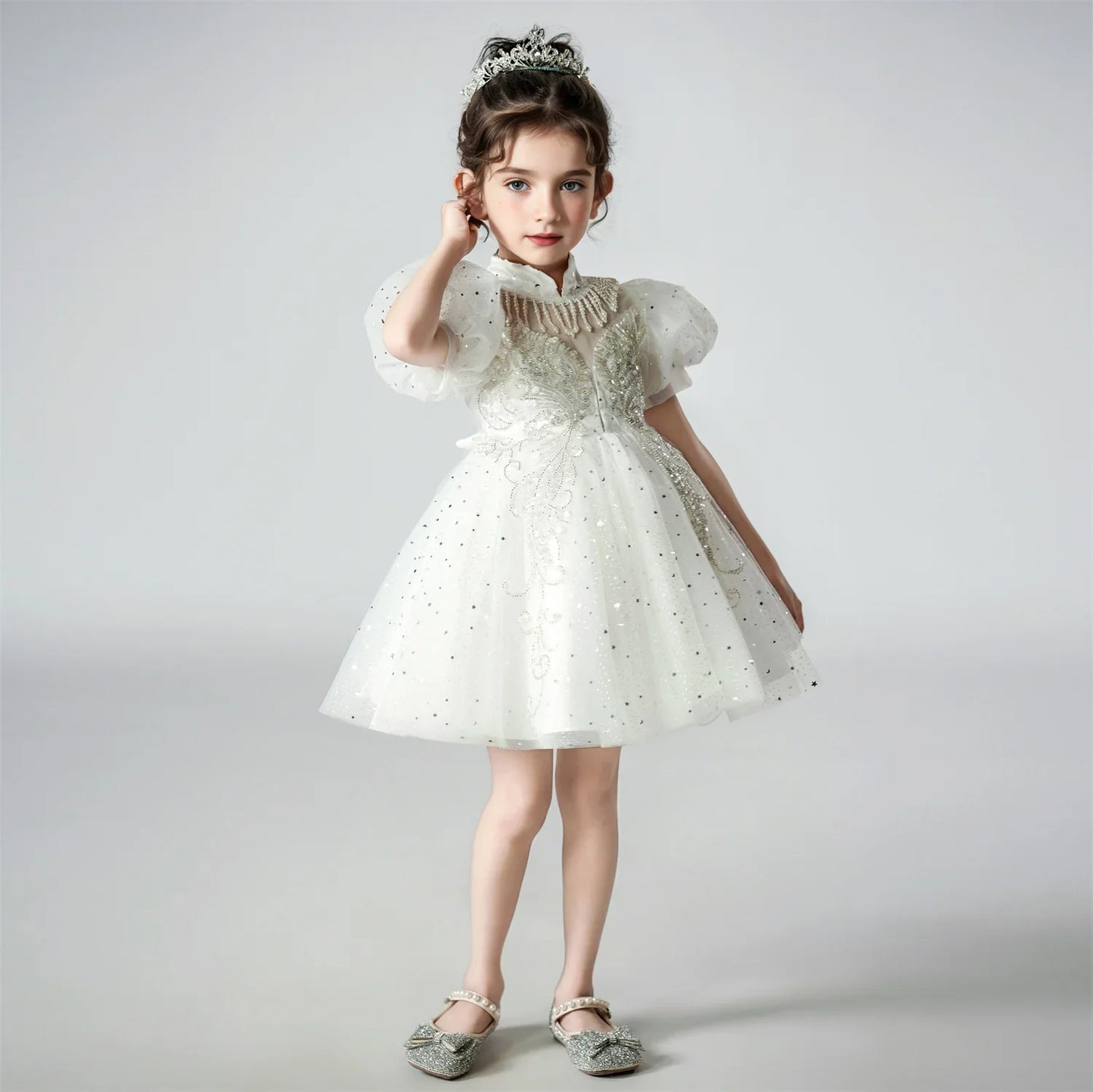 Girl Flower Princess Dress Kids Summer Gown Dresses For 2-10 Years Girls Wedding Birthday Party Clothing Children Pink Costume