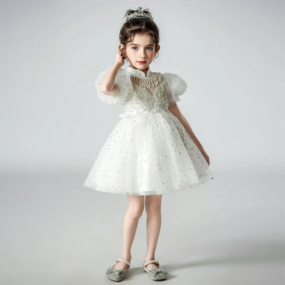 Girl Flower Princess Dress Kids Summer Gown Dresses For 2-10 Years Girls Wedding Birthday Party Clothing Children Pink Costume