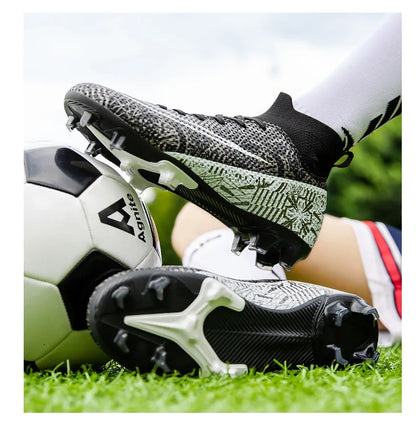 Hot-Selling Football Boots Men's Soccer Cleats TF/FG Wear-Resistant Training Shoes Outdoor Non-Slip Sneakers Size33-46