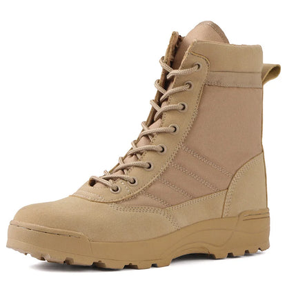 Men's Boots 2026 New Tactical Boots Special Force Desert Combat Boots Men Work Shoes Outdoor Hiking Ankle Boots