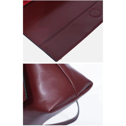 Elegant Black Leather Women Shoulder Bag Metal Logo Flap Handbag Chain Strap Office Commute Daily Casual