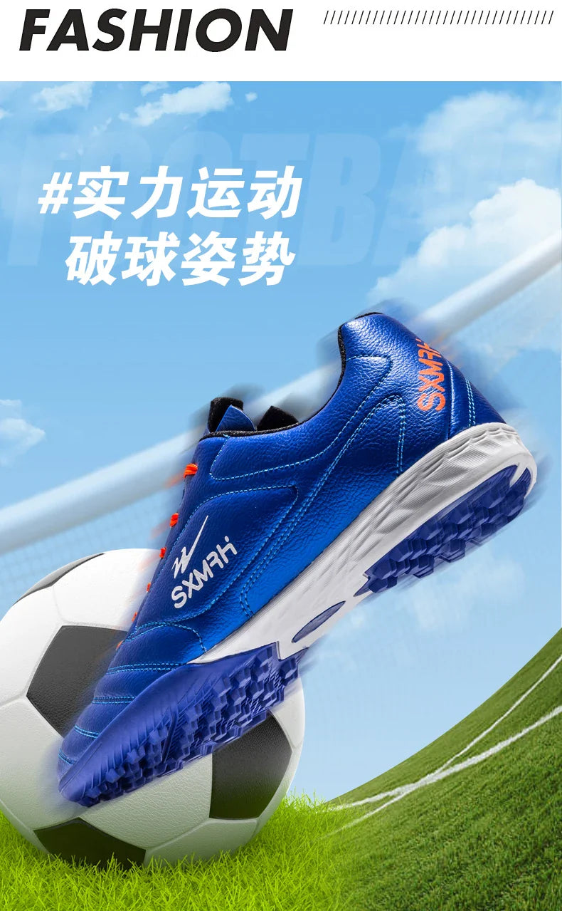 Double Star Men's Genuine TF Turf Soccer Shoes, for Primary School Students, Teenagers, Adults & Kids, Professional Training and