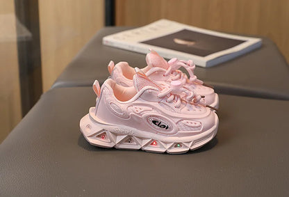 Baby Shoes 2025 Spring Autumn New Boys and Girls Light Up Clunky Sneaker Small and Medium-sized Children's Soft Soled Baby Shoes