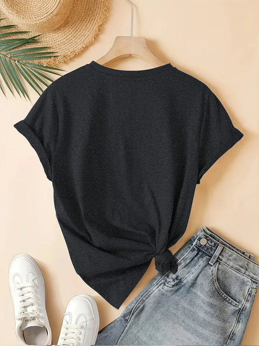 Faith Over Fear Women's Tee - Minimalist Leaf Graphic, Inspirational Casual Top