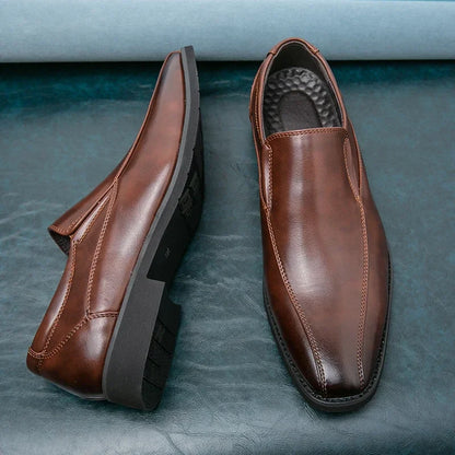 Casual Business Leather Shoes Men Loafers Formal Wedding Shoes Leisure Party Office Flats Men's Social Dress Moccasins