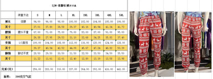 Men's Sweatpants Retro 3D Square Printed Sweatpants Men's Loose Pocket Drawstring Sweatpants Winter Thick Warm Sweatpants