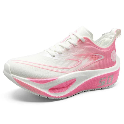 Carbon Plate Running Shoes Professional Marathon Racing Lightweight Bounce Cushion Breathable Sports Sneakers