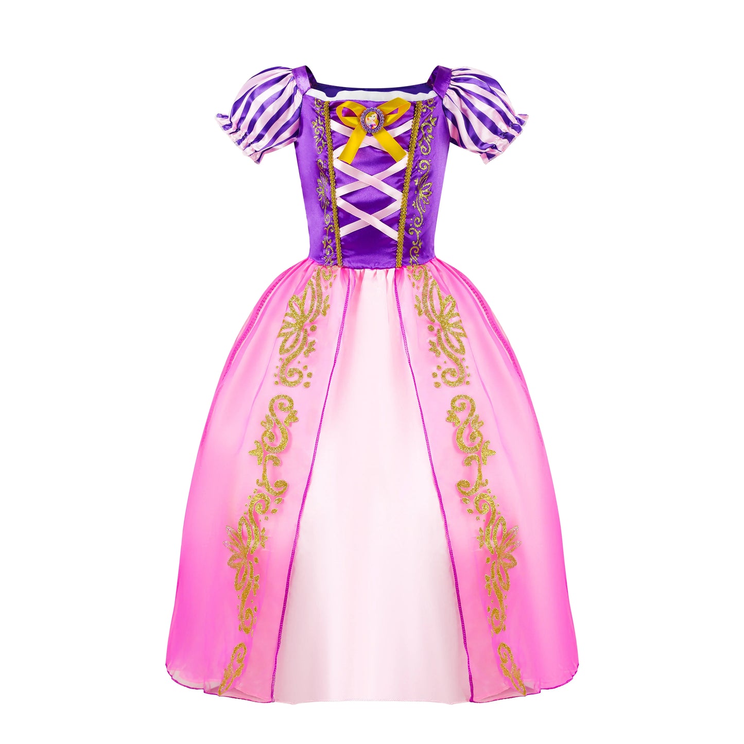 Girls Cosplay Cinderella Costume Deluxe Lace Dress Birthday Party Princess Fairy Tale Grace Ball Gown Butterfly Clothes