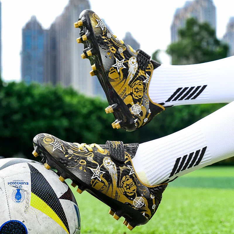 Children's Soccer Shoes Cleats Sneakers FG Sport Non-Slip Kids Football Boots Training Match Boys Youth Professional Shoes New