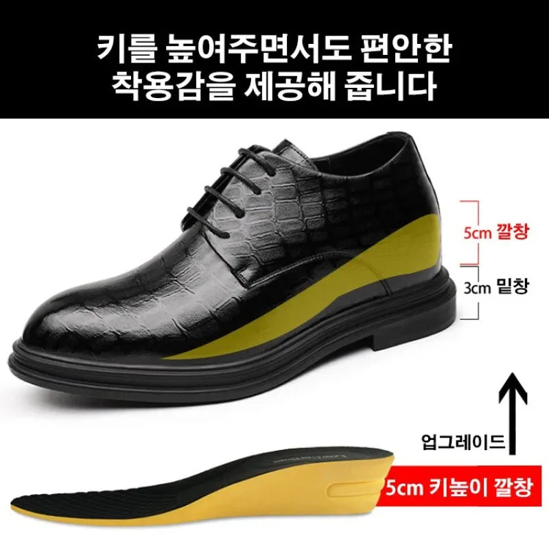 Novos Sapatos Masculinos de Negócios Primavera Outono Sapatos Masculinos de Couro Formais Tênis Masculinos Casuais da Moda Social Elegante Tendência Solado Reto