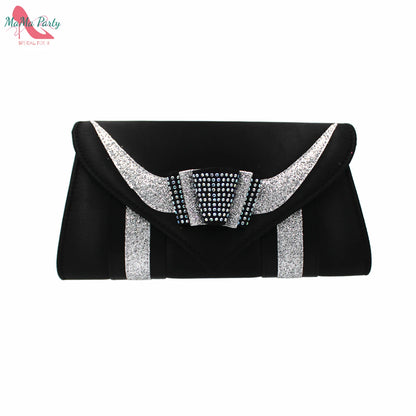 Fashion Pretty Peep Toe African Women Shoes Matching Bag Set in Silver Color Elegant Style Platform Sandals for Party