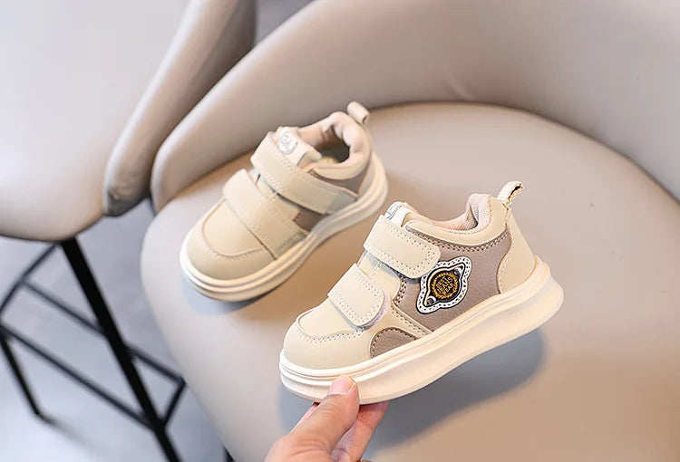 Autumn Winter New Children's Sports Shoes Boys' High Top Board Shoes Girls' Little White Fashion Children's Basketball Shoes