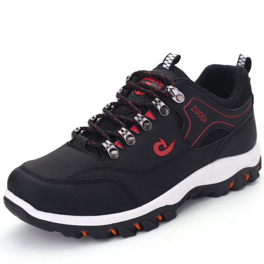 Sapatos masculinos de couro casuais, sapatos esportivos masculinos, sapatos de primavera, outono e inverno, tênis masculinos leves e resistentes ao desgaste para caminhada