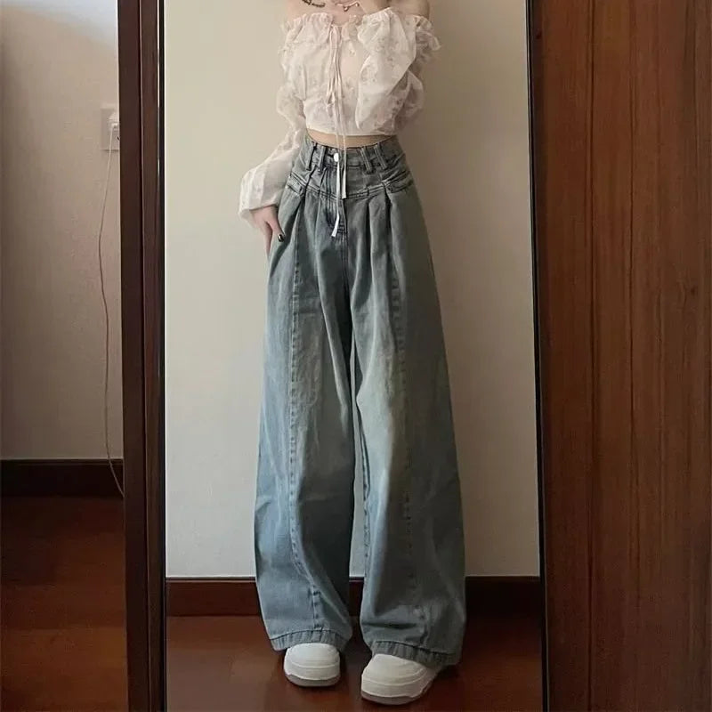 Women's Petite Plus Size Draped Trousers Slimming Leggings With Bell Bottoms