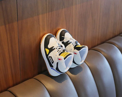Children Tennis Shoes High-top Sports Shoes for Girls Fashion Causal Kids School Boys Basketball Shoes Breathable Soft Sneakers