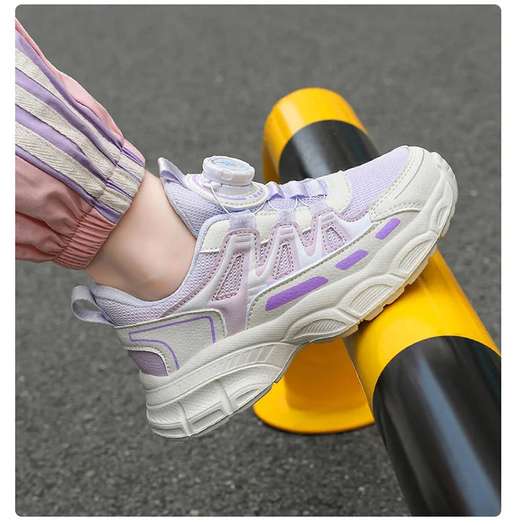 Spring and autumn children's shoes girls' school students leisure sports running shoes basketball children outdoor tennis shoes