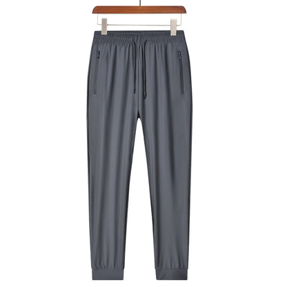 New Ice Silk Breathable Men's Sports Pants Quick Drying Sweat-absorbing Comfortable Cool High Quality Outdoor Pants for Men