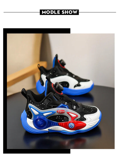 Children‘s Basketball Shoes Non-slip Waterproof Basketball Training Sneakers Boys Girls Cushioned Athletic Shoes Running Shoes