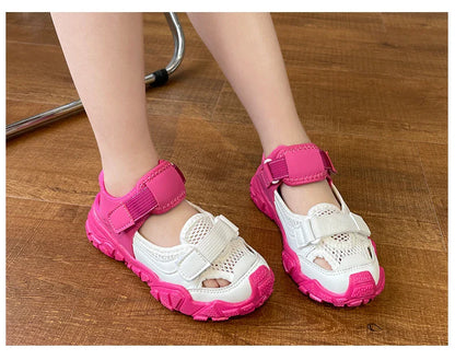 Children Shoes Sport Breathable Boys Sneakers Brand Kids Sandals for Girl Trainers PEclass Casual Child Flat Tennis Shoes E05313