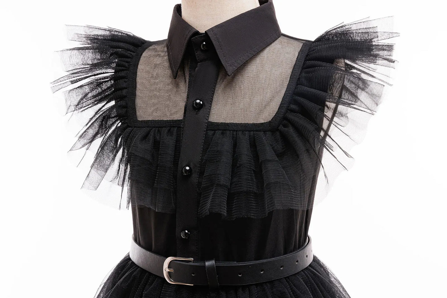 Weirdo Family Costume with Belt Halloween Role Play Gothic Cosplay Apparel The Day Begin with W Birthday Party Ball Gown Dresses