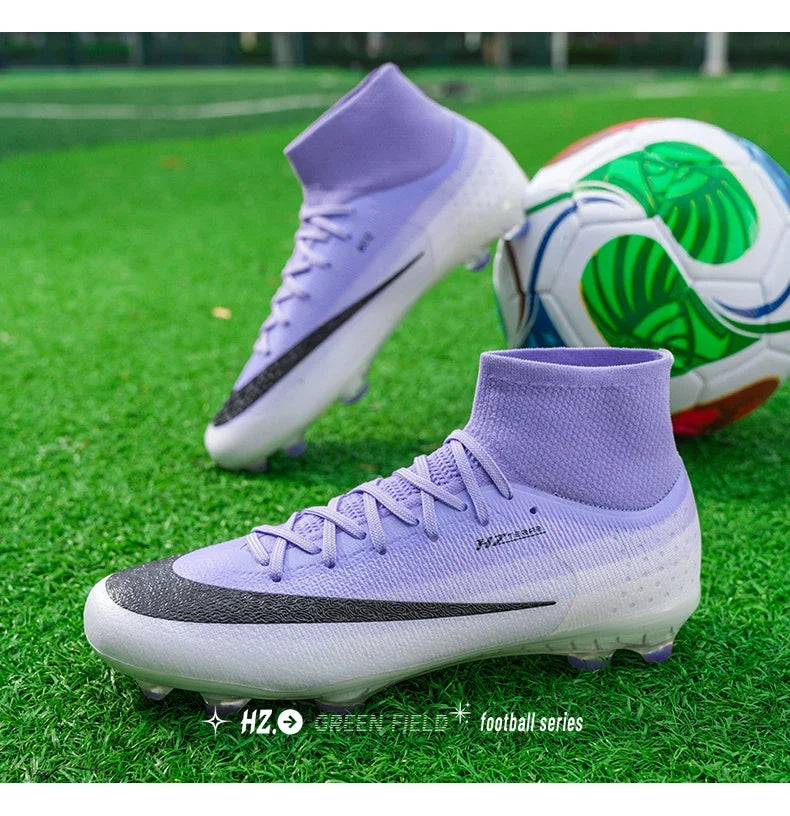 New Men Football Boots Women Professional Soccer Shoes Hot Sale TF/FG Sneakers Unisex High-quality Futsal Cleats Ultralight