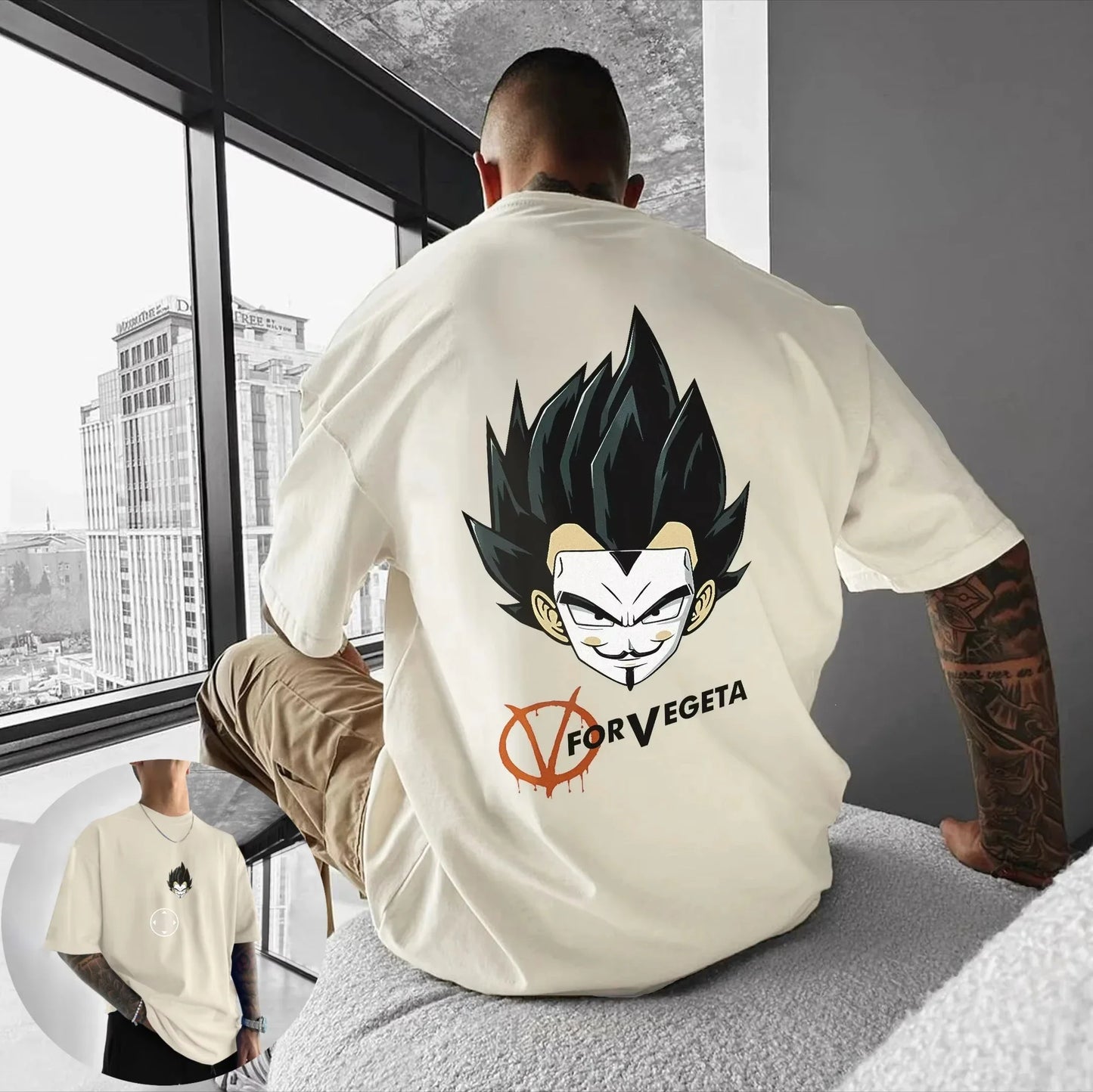 T-Shirt Summer New Men's Street Hip Hop Loose Casual American Trend Short Sleeve Top