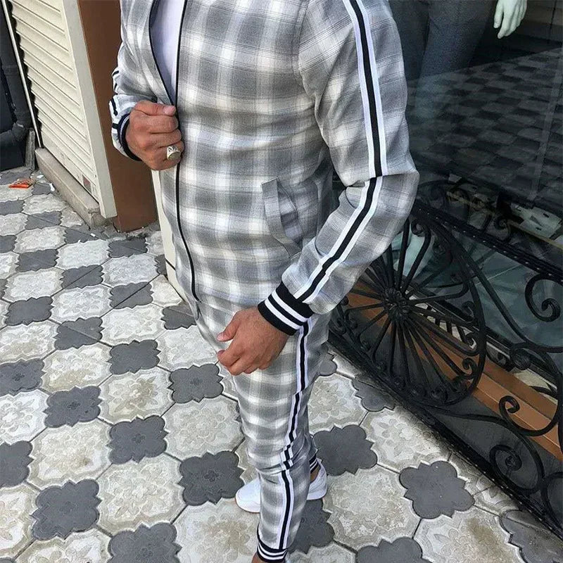 Men's Outdoor Sports Suit New Style Quick Dry Sweatshirt Pants 2-Piece Set Cross-Border Casual Attire For Active Men