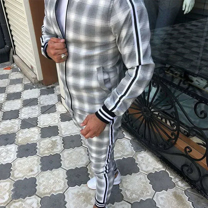 Men's Outdoor Sports Suit New Style Quick Dry Sweatshirt Pants 2-Piece Set Cross-Border Casual Attire For Active Men
