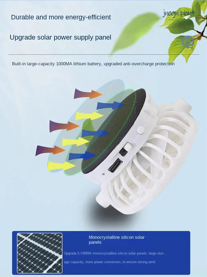 Outdoor Mesh Cap Solar Powered Charging Fan Cap Summer New Style Breathable Sunshade Sun Protection men's women's Adults Mz126