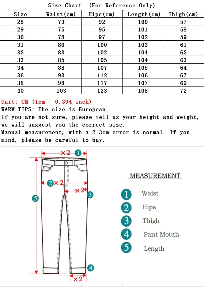 Men New Fashion Winter Warm Jeans Male Fleece Lined Thickened Denim Pants Loose Straight Comfortable Casual Black Blue Trousers