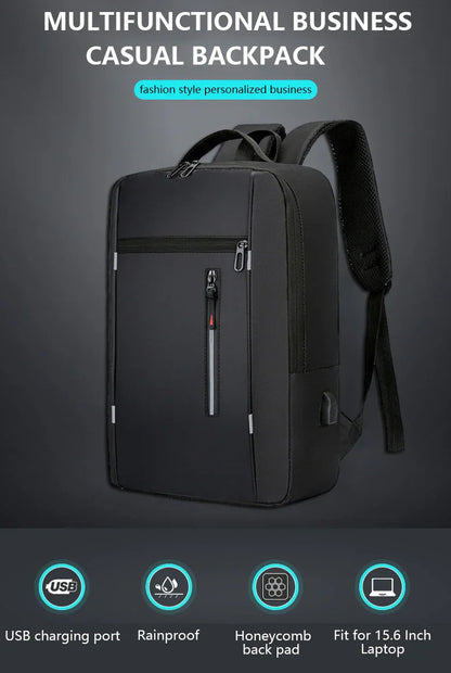 Waterproof Business Backpack Men USB School Backpacks 15.6 Inch Laptop Backpack Large Capacity Bagpacks for Men Back Pack Bags