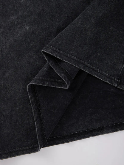 New York City Letter Printed Washed T-Shirts Men Oversize Cotton T Shirt Summer O-Neck Short Sleeve Tops Casual Male Clothes