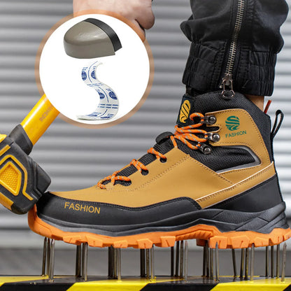Men Safety Shoes Steel Toe Work Shoes Sneakers Anti-Smash Anti-piercing Work Boots Indestructible Protective shoes