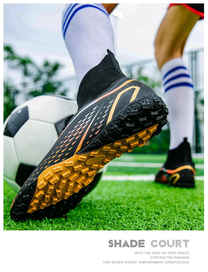 New 33-46 Large Football Boots Children Youth High Quality Football Shoes Outdoor Training Professional Competition Footwear