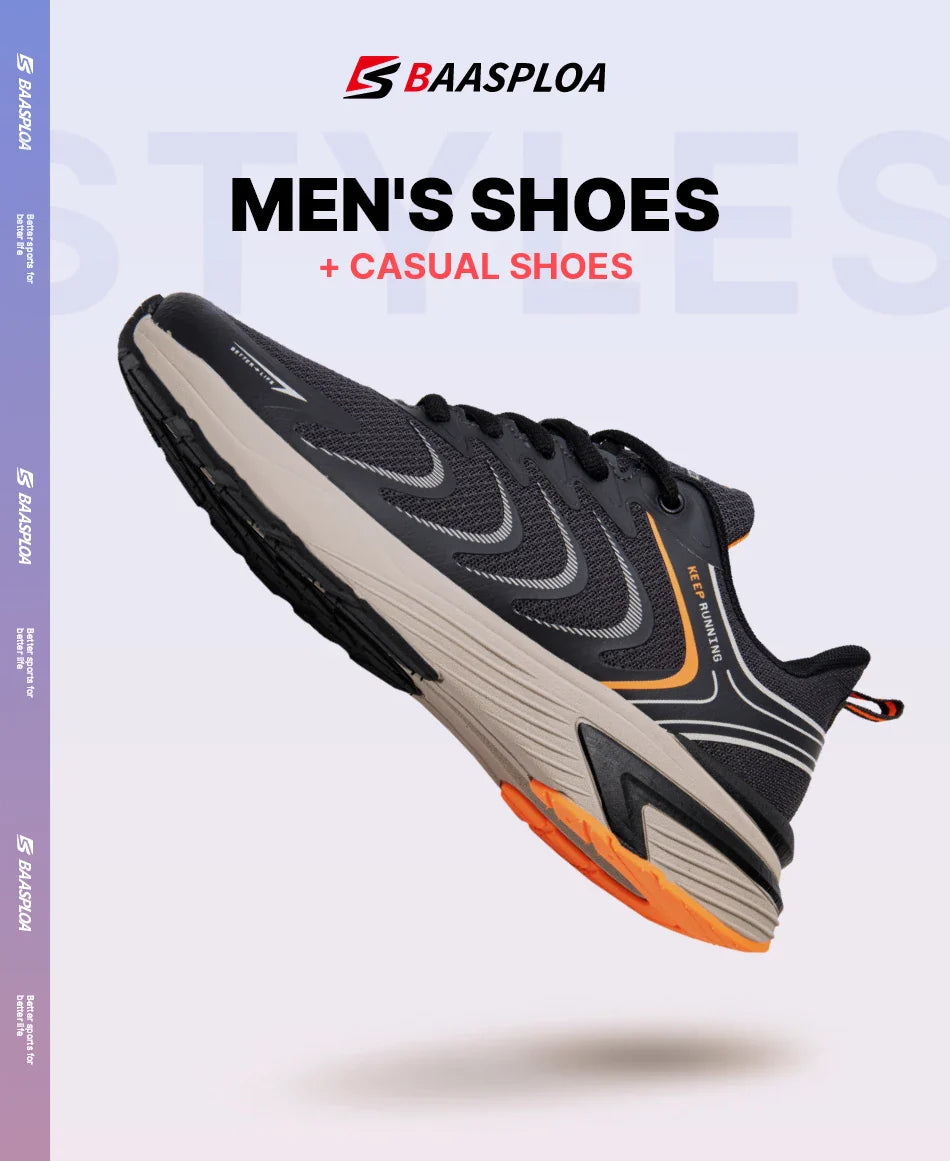 Men's Running Shoes Casual Lightweight Mesh Breathable Sneakers Male Outdoor Non-Slip Wear-Resistant Sports Shoes