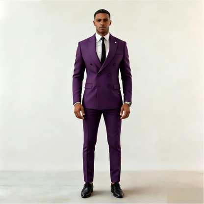 High-Quality Slim-Fit Men's Two-Piece Suits for Wedding Smart Casual Business Office Wear plus Size Available