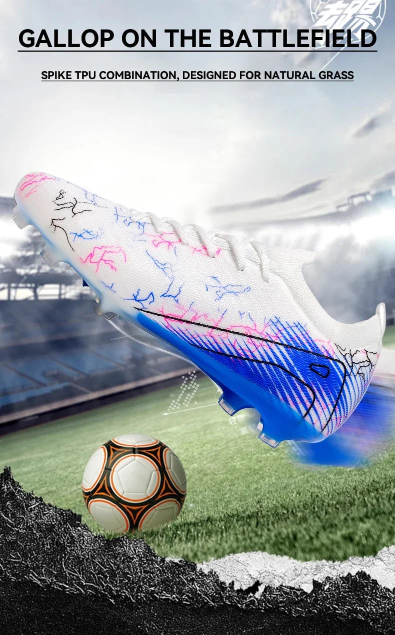New Men's Football Boots Non-Slip Soccer Shoes Cleats Training FG Top Quality Sneakers Wholesale Drop Shipping Unisex Adult